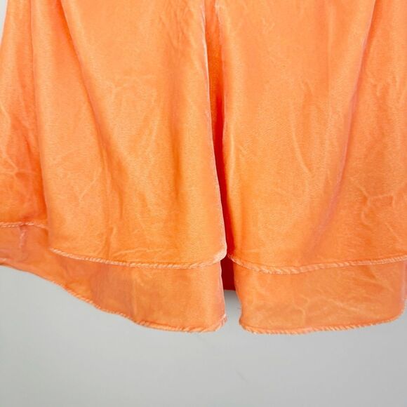 URBAN OUTFITTERS | NEW Ruby Orange Velvet Strappy Tiered Tank Top Women’s Size M - Picture 6 of 11